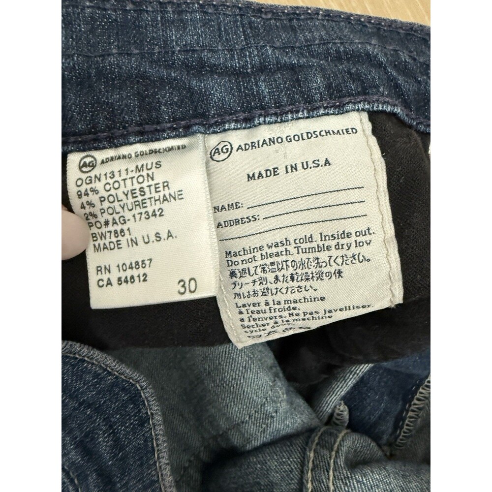 AG Adriano Goldschmied The Pixie Roll Up Denim Shorts Size 30 Medium Wash Cuffed - Picture 4 of 15